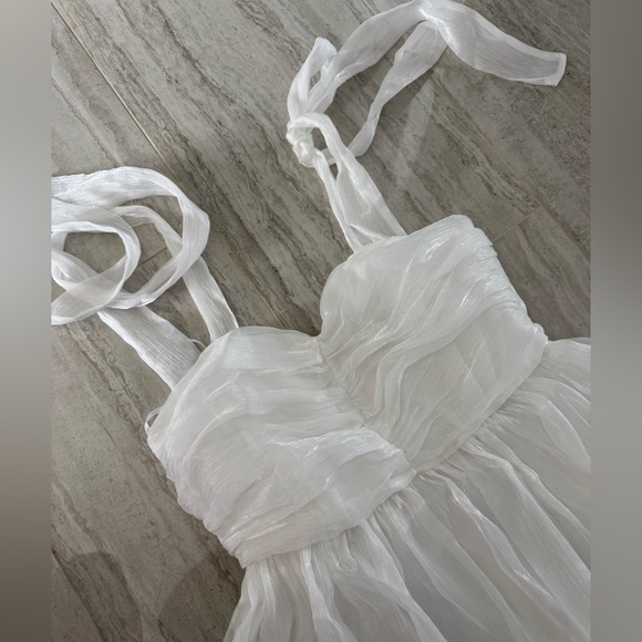 Lulus Women’s Shiny Tiered Dress - Picture 2 of 4